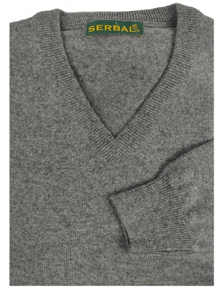 Jersey de hombre lana gris